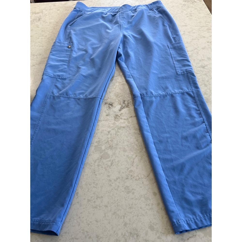 FIGS Technical Collection XXL Ceil Blue Cargo Scrub Pants T2001 Mens Relaxed Fit